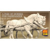 1:35 Copper State Models F35-047 - A pair of horses for Fahrpanzer, Resin + 3d printed parts