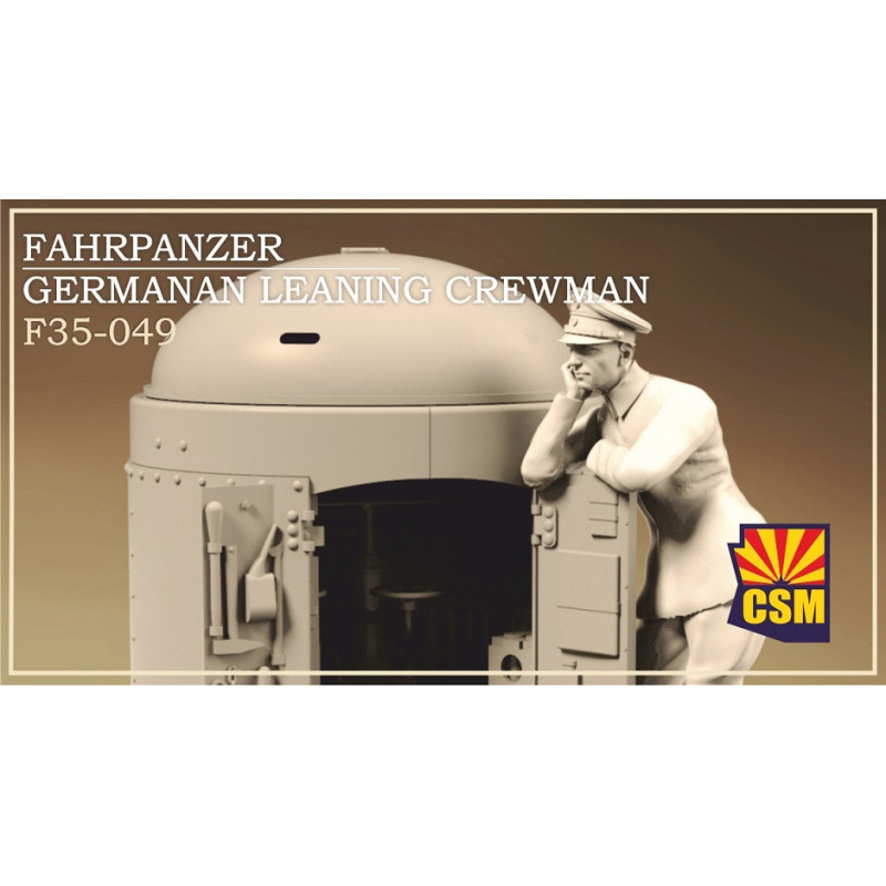 1:35 Copper State Models F35-049 - Fahrpanzer german leaning crewman, Resin figure
