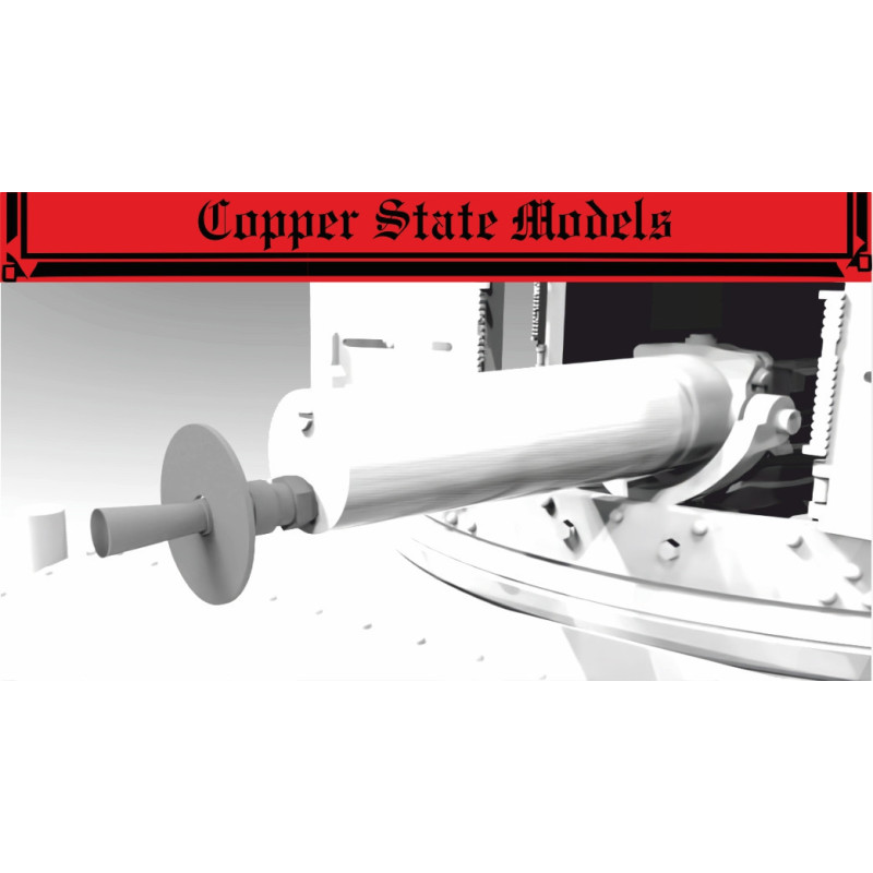 1:35 Copper State Models A35-015 - MG08 Muzzle boosters, w/ Flash Disk, 3d printed parts