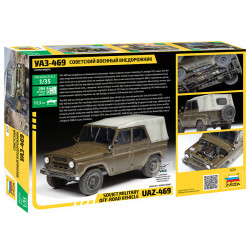 1:35 Zvezda 3629 - UAZ-469 Padomju militārais apvidus auto