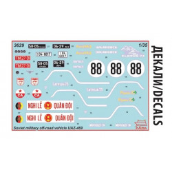 1:35 Zvezda 3629 - UAZ-469 Padomju militārais apvidus auto