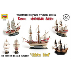 1:350 Zvezda 6509 - Sir Francis Drake´S Flagship "Golden Hind" (Snap-Fit)