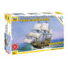 1:350 Zvezda 6509 - Sir Francis Drake´S Flagship "Golden Hind" (Snap-Fit)