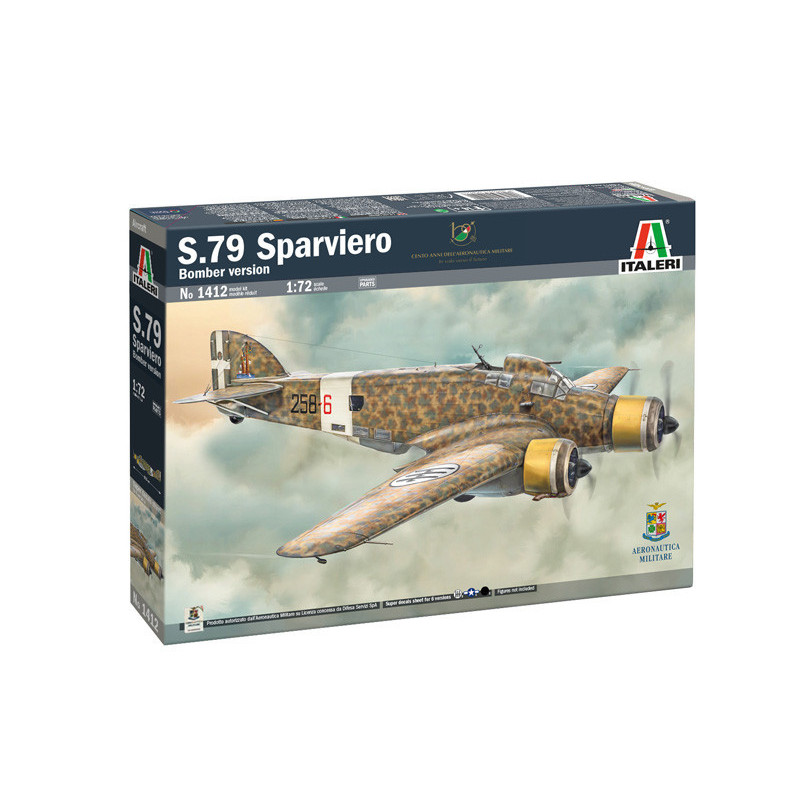 1:72 Italeri 1412 - Savoia-Marchetti SM.79 Sparviero Bomber version