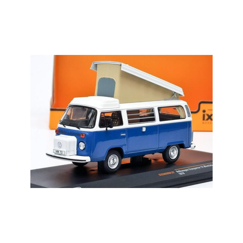 1:43 IXO CLC502N - Volkswagen VW T2 Westfalia 1978 Blue/White