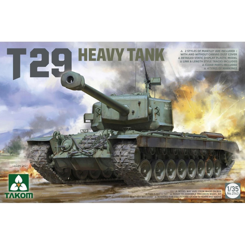 1:35 Takom 2143 - WWII US T-29 Super Heavy tank