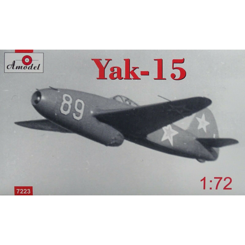 1:72 Amodel 7223 - Yak-15/Jak-15 Soviet Jet Fighter, 1946 Year