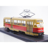 1:43 SSM 4070 - Tatra T2 tram, route No. 28 beige-red