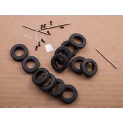 1:43 AVD Models 7078 - KAZ-608 sedlu vilcējs ar puspiekabe ODAZ-794, sīksēriju līmmodelis