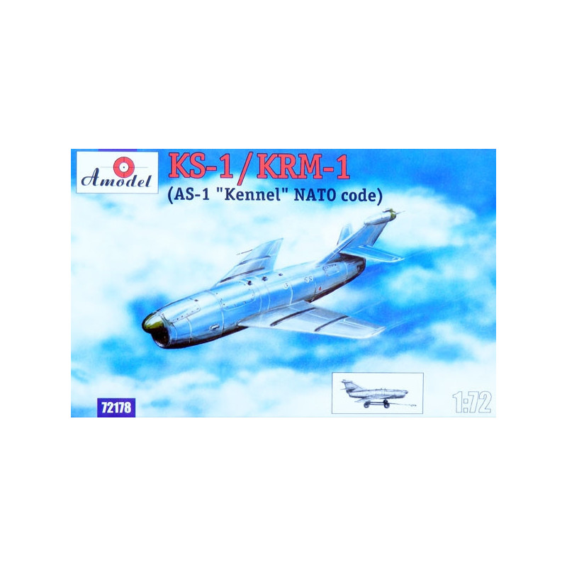 1:72 Amodel 72178 - КС-1/КРМ-1 / KS-1/KRM-1 (AS-1 "Kennel" NATO code) Soviet Guided Missile