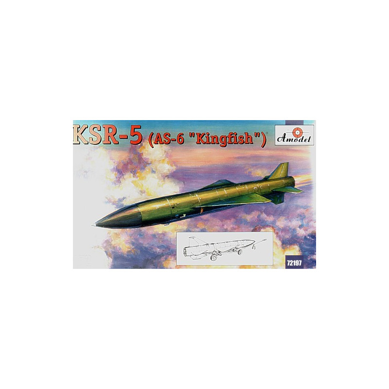 1:72 Amodel 72197 - КСР-5 / KSR-5 (AS-6 «Kingfish«) long-range anti-ship missile