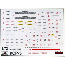 1:72 Amodel 72197 - КСР-5 / KSR-5 (AS-6 «Kingfish«) long-range anti-ship missile