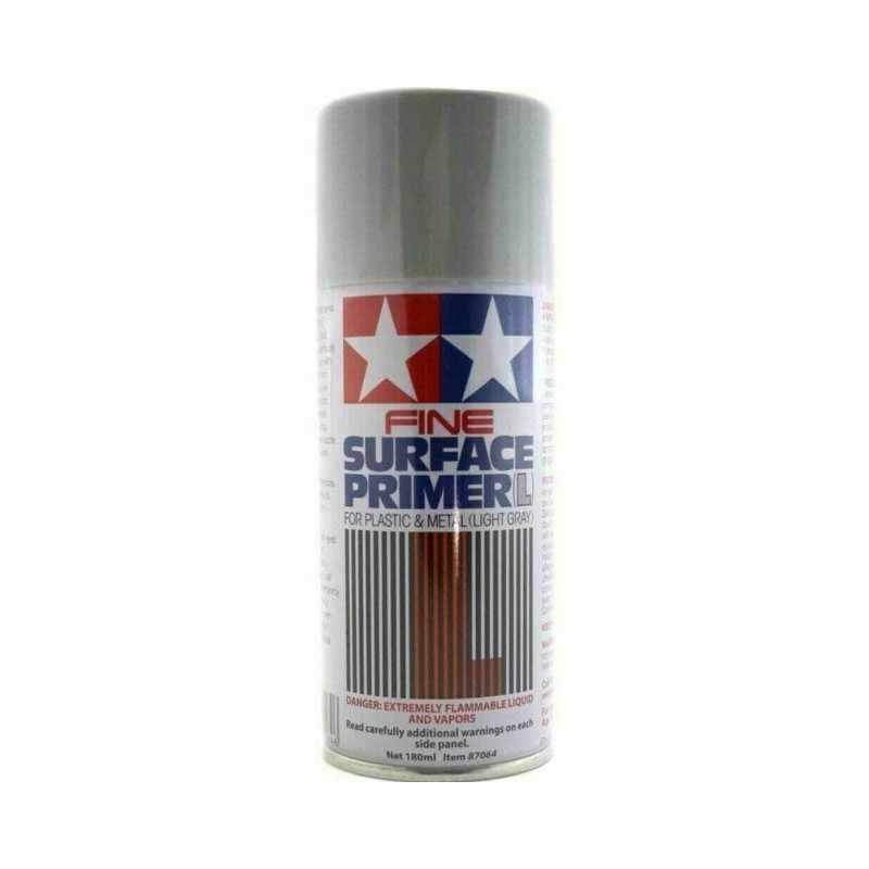 Tamiya 87064 - Fine Surface Primer (L) Light Gray 180 ml.