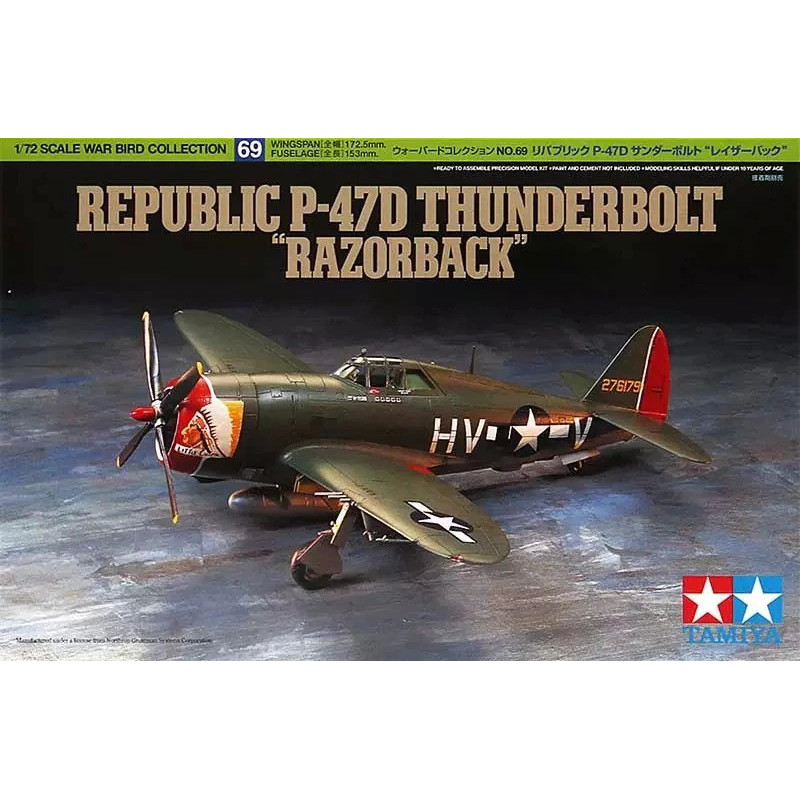 1:72 Tamiya 60769 - Republic P-47D Thunderbolt "Razorback"