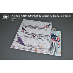 1:144 AMP 144009 - Airbus A310-300 Pratt & Whitney 'Delta Air Lines & FedEx'