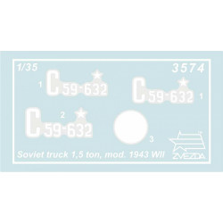 1:35 Zvezda 3574 - ГАЗ-ММ / GAZ-MM Soviet Truck WW II, 2-axle
