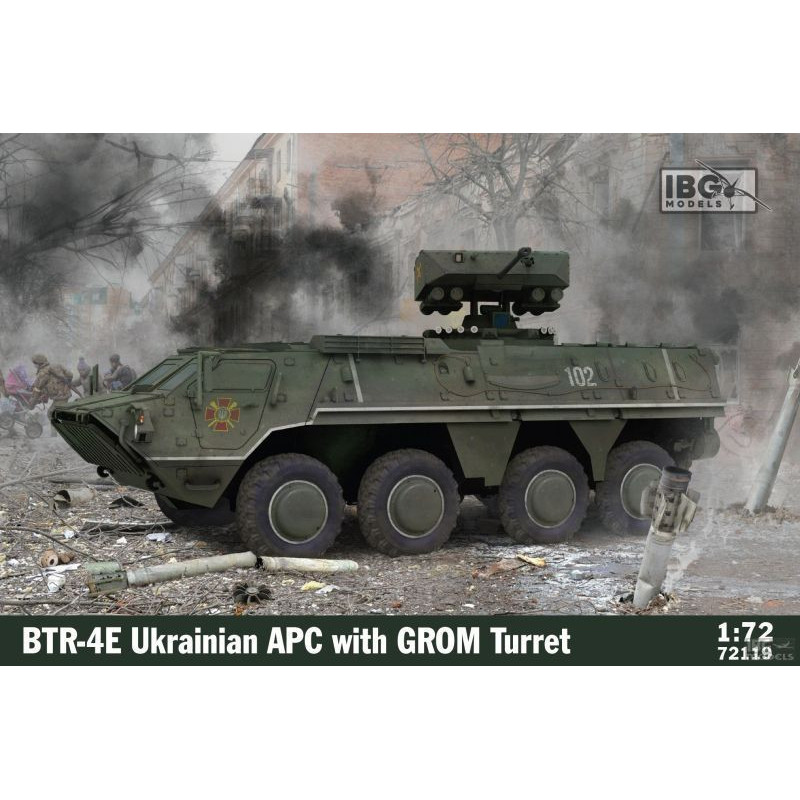 1:72 IBG Models 72119 - BTR-4 E Ukrainian APC with GROM Turret