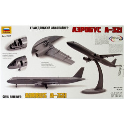 1:144 Zvezda 7017 Пассажирский авиалайнер Airbus А-321