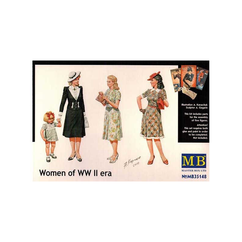 1:35 Master Box 35148 - Women of World War II Era