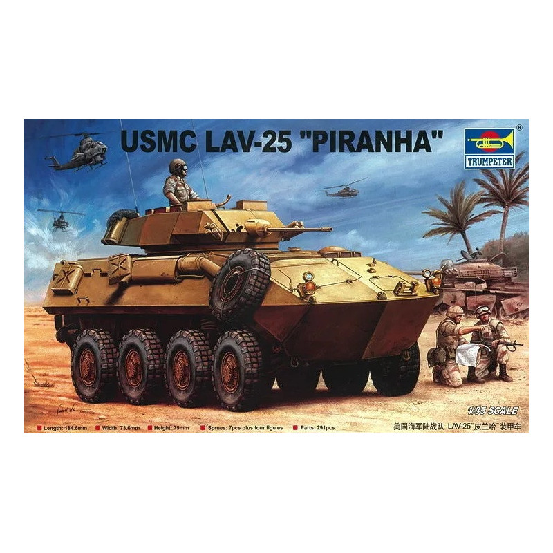 1:35 Trumpeter 00349 - USMC LAV-25 "Piranha"