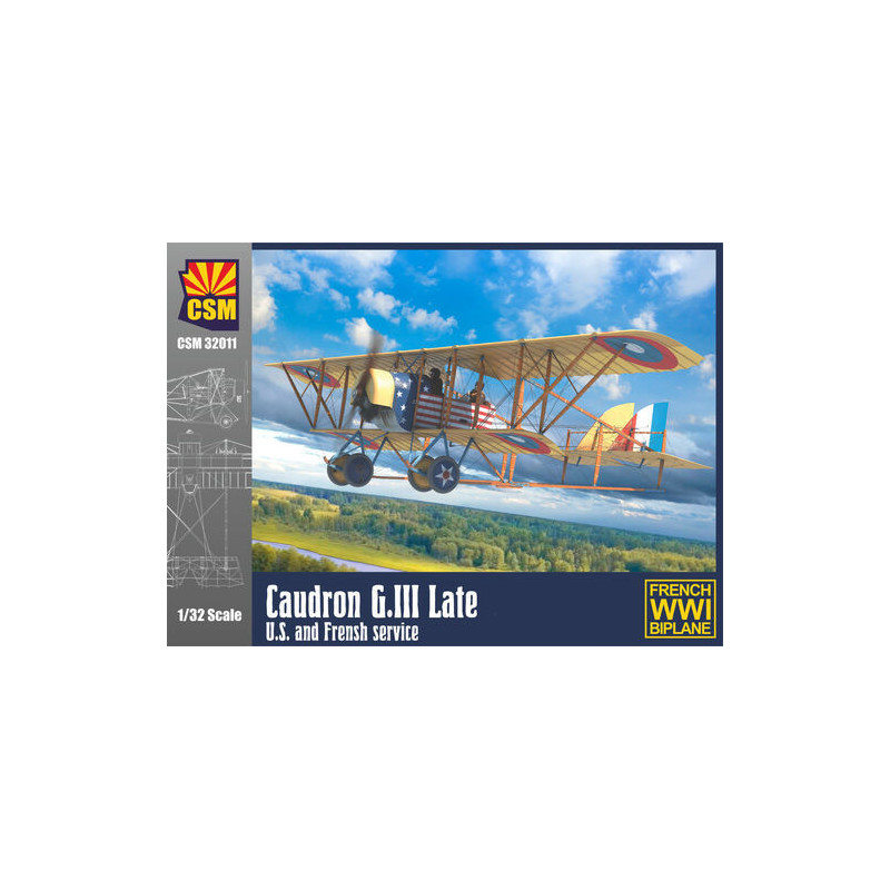 1:32 Copper State Models 32-011 - Caudron G.III Late, U.S. and French service
