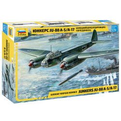 1:72 Zvezda 7284 - Junkers Ju-88 A-17/A-5 German Bomber / Torpedo Bomber