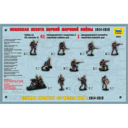 1:72 Zvezda 8083 - Pirmā pasaules kara vācu kājnieki 1914-1918