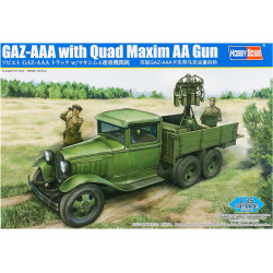 1:35 Hobby Boss 84571 - GAZ-AAA Soviet Truck with Quad Maxim AA Gun
