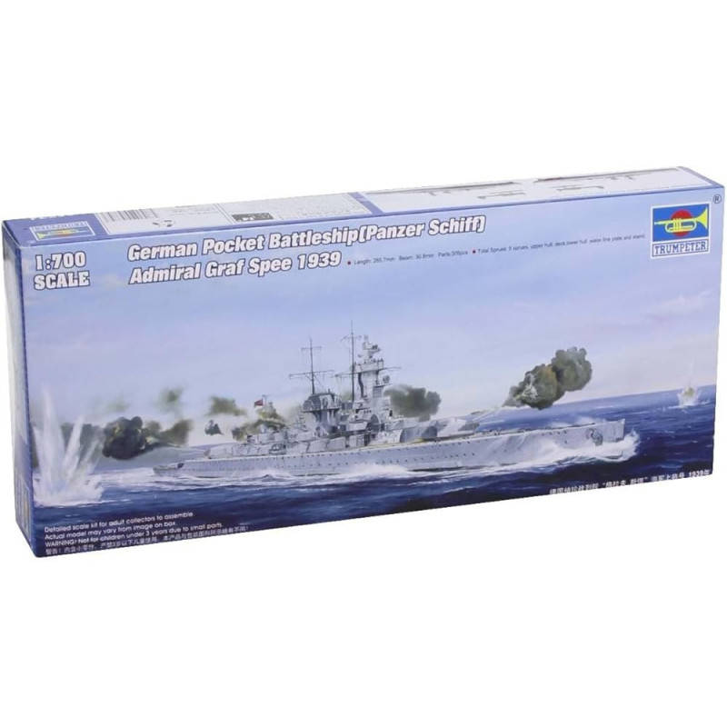 1:700 Trumpeter 05774 - Немецкий линкор Admiral Graf Spee 1939