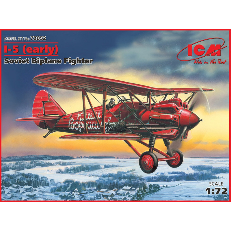 1:72 ICM 72052 - И-5 / Polikarpov I-5 (early) WW II Soviet Fighter