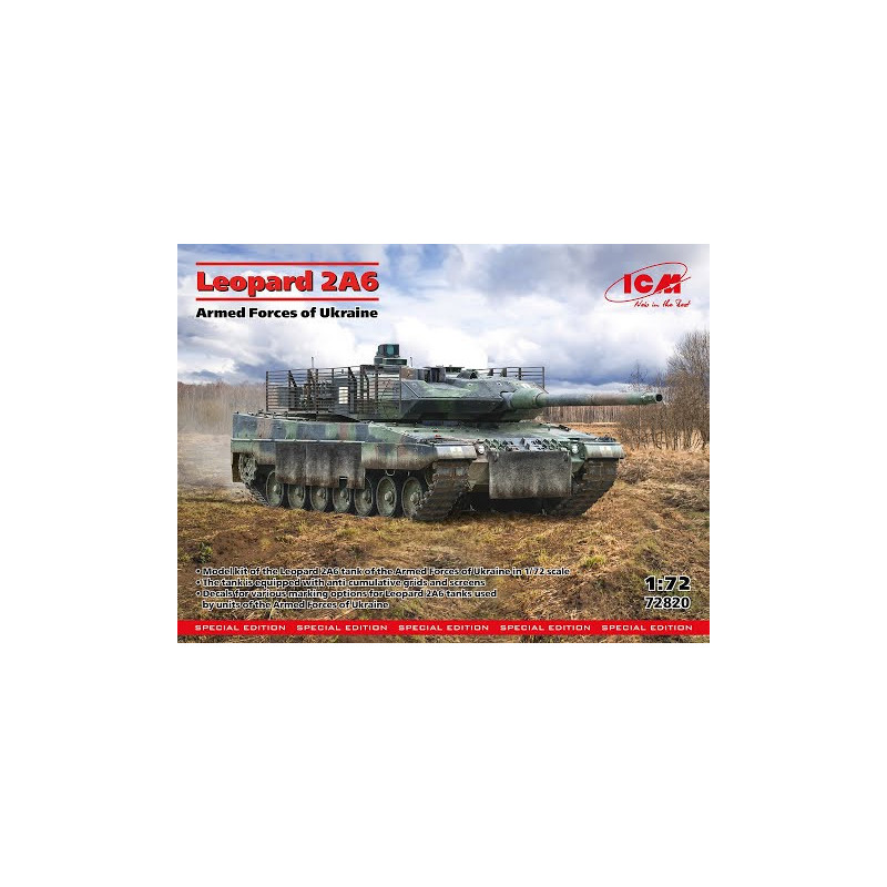 1:72 ICM 72820 - Leopard 2A6 Ukraine armed forces
