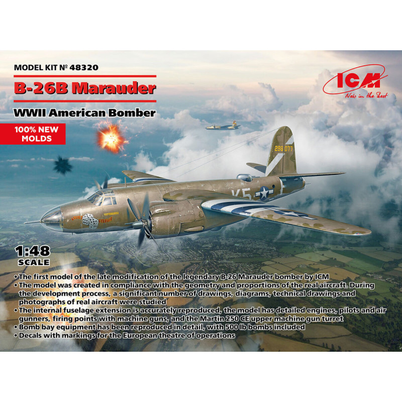 1:48 ICM 48320 - B-26B Marauder WWII American Bomber