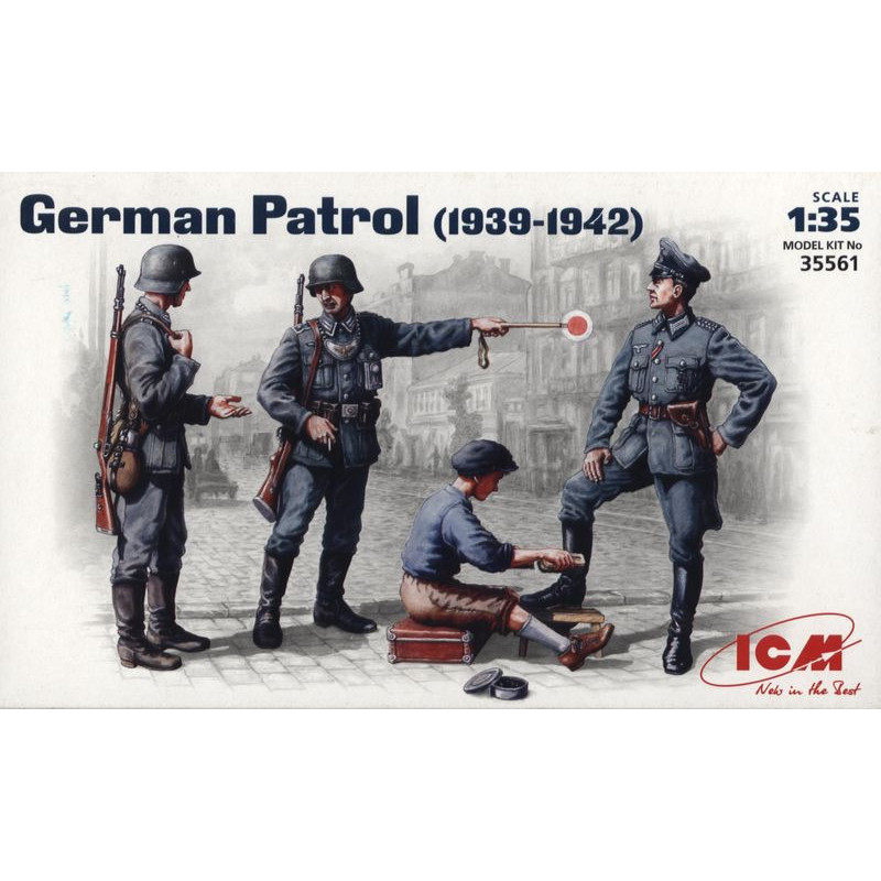 1:35 ICM 35561 - Немецкий патруль 1939-1942 гг. (4 фигуры)
