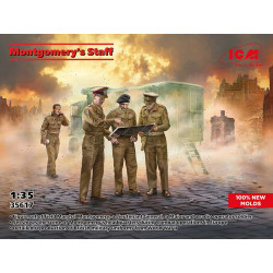 1:35 ICM 35617 - Montgomery и Штаб (4 фигуры)