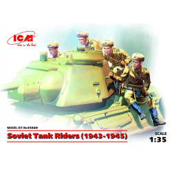 1:35 ICM 35640 - Советский танковый десант 1943-1945 гг. (4 фигуры)