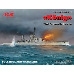 1:700 ICM S.014 - 'König', WWI German Battleship, full hull and waterline