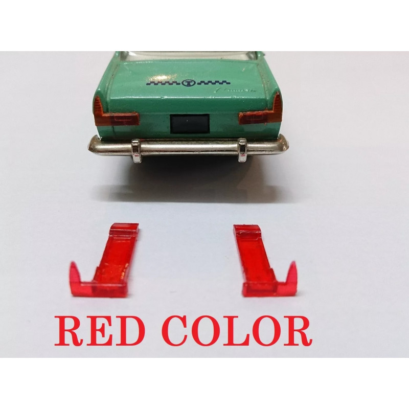 1:43 Auto Parts 43001-R - 2 piece tail lights for Moskvitch-408 / Moskvitch-412 - Red color.