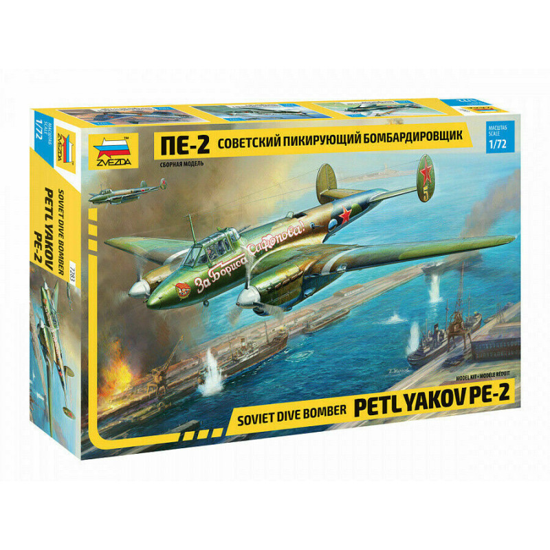 1:72 Zvezda 7283 Soviet Dive Bomber Petlyakov Pe-2
