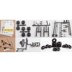 1:43 AVD Models 1401 - УРАЛ-43204-10 лесовоз с прицепом, сборная модель / URAL-43204-10, model kit