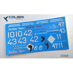 1:72 Colibri Decals 72149 - Як-9Д / Yak-9D, Part 2, for Zvezda №7313 + Stenciling