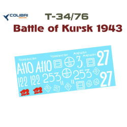 1:72 Colibri Decals 72154 - Т-34/76 / Т-34/76 мod 1942/43 Factory 183, Part 1. Battle of Kursk1943