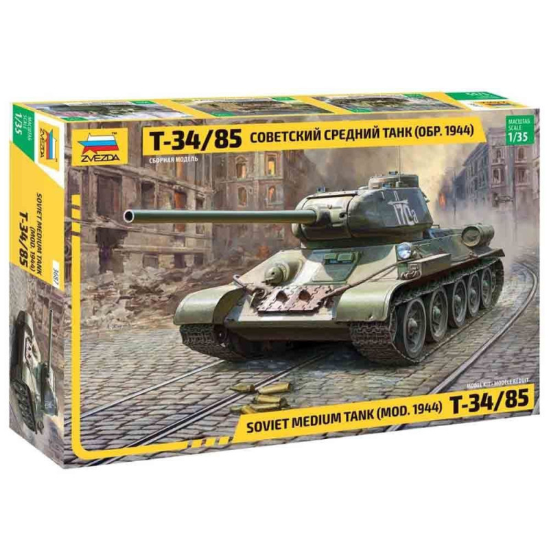 1:35 Zvezda 3687 - T-34/85 mod.1944 Soviet Medium Tank