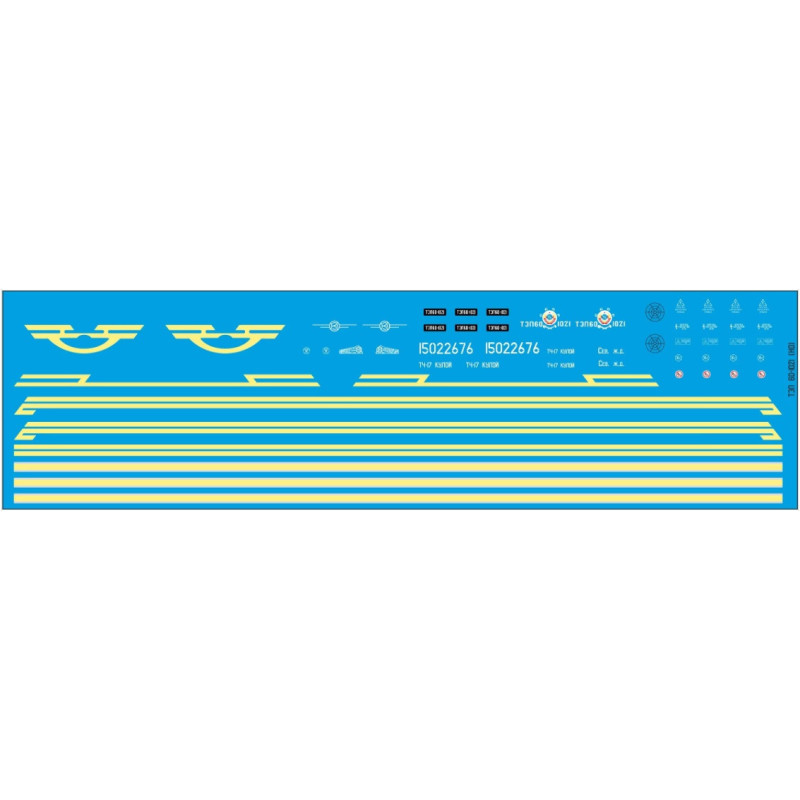 1:87 C3D Decals DZD006 - Набор декалей для тепловоза ТЭП60