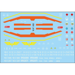 1:87 C3D Decals DZD003 - Decals for ChS 4T locomotive