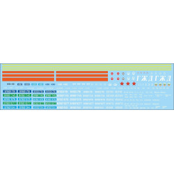 1:87 C3D Decals DZD001 - Uzlīmes VL60K elektrolokomotīvei