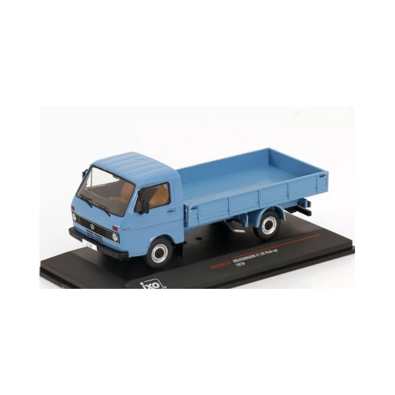 1:43 IXO CLC554N - Volkswagen / VW LT28 flatbed truck, 1978 Blue