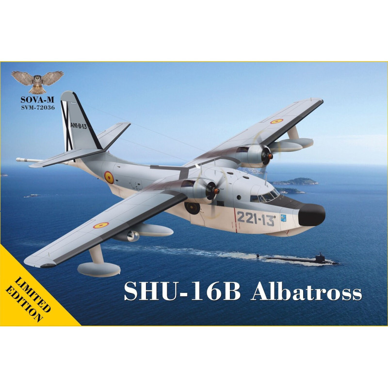 1:72 Sova-M 72036 - SHU-16B Albatross Chile & Spain, amphibian aircraft