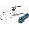 Fengda BD-280K - Set x 2 Airbrush with 0,2mm, 0,3mm 0,35mm and 0,5mm needle/nozzle and hose