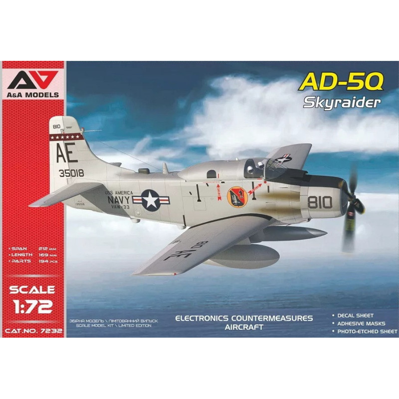 1:72 A&A Models 7232 - Douglas AD-5Q Skyraider