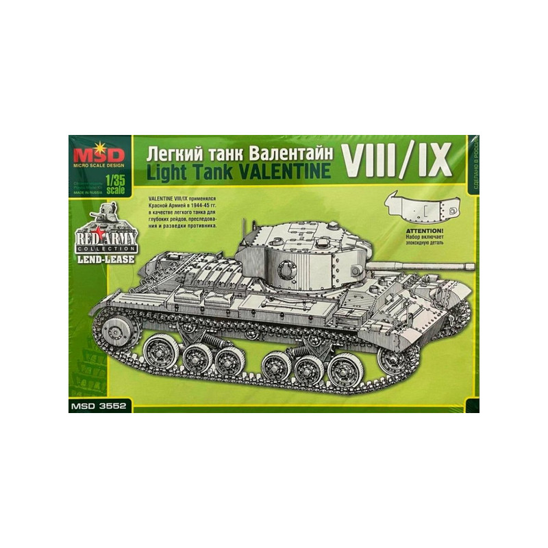1:35 MSD 3552 - British Tank Mk.III Valentine VIII/IX